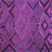 Square Machine Washable Southwestern Purple Country Area Rugs, wshtr1325pur