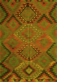 Southwestern Yellow Country Rug, tr1325yw