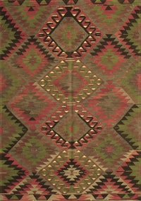 Southwestern Brown Country Rug, tr1325brn