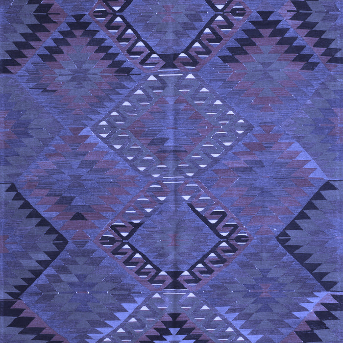 Southwestern Blue Country Rug, tr1325blu