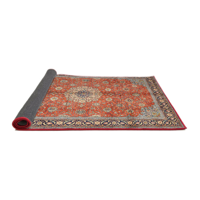 Sideview of Traditional Camel Brown Persian Rug, tr1326