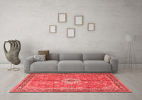 Machine Washable Persian Red Traditional Rug, wshtr1326red