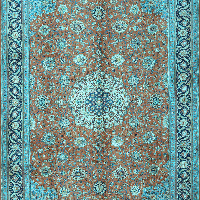 Machine Washable Persian Light Blue Traditional Rug, wshtr1326lblu