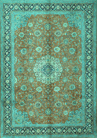 Persian Turquoise Traditional Rug, tr1326turq