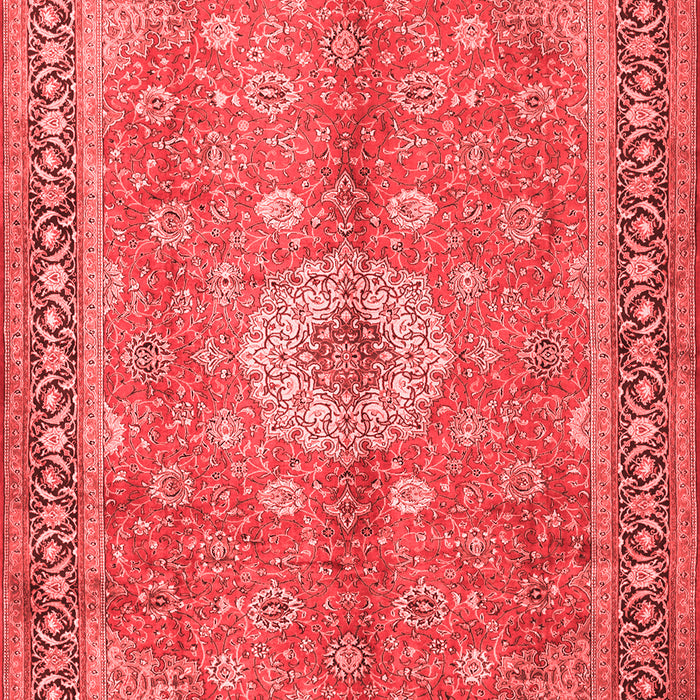 Machine Washable Persian Red Traditional Rug, wshtr1326red