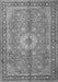 Serging Thickness of Machine Washable Persian Gray Traditional Rug, wshtr1326gry