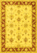 Machine Washable Persian Yellow Traditional Rug, wshtr1327yw