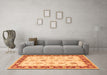 Machine Washable Persian Orange Traditional Area Rugs in a Living Room, wshtr1327org