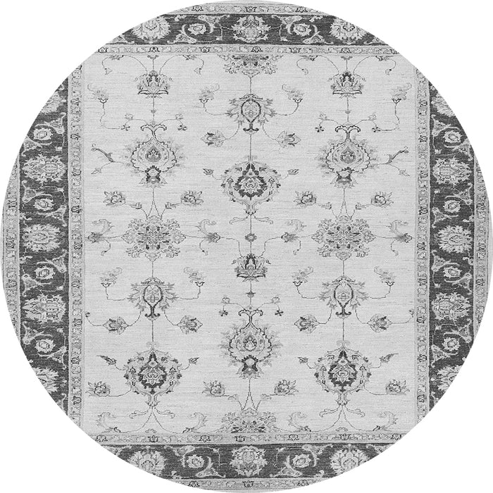 Machine Washable Persian Gray Traditional Rug, wshtr1327gry