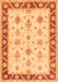 Serging Thickness of Machine Washable Persian Orange Traditional Area Rugs, wshtr1327org