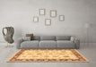 Machine Washable Persian Brown Traditional Rug in a Living Room,, wshtr1327brn