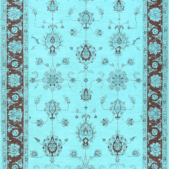Machine Washable Persian Light Blue Traditional Rug, wshtr1327lblu