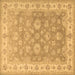 Square Machine Washable Persian Brown Traditional Rug, wshtr1328brn