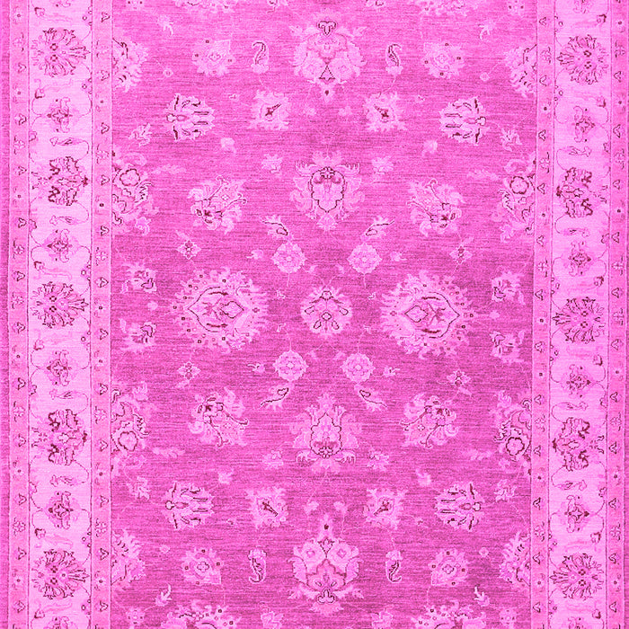 Machine Washable Persian Pink Traditional Rug, wshtr1328pnk