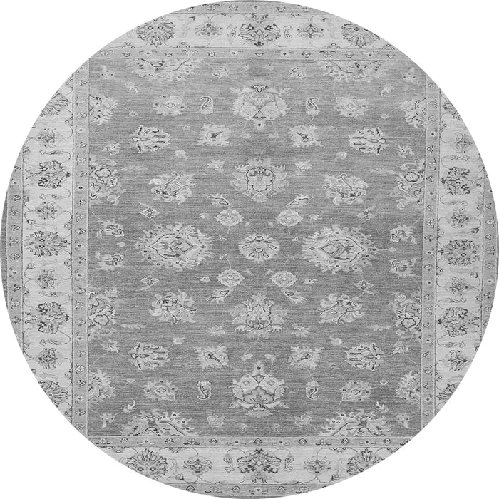 Square Persian Gray Traditional Rug, tr1328gry