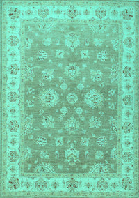 Persian Turquoise Traditional Rug, tr1328turq