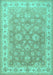 Persian Turquoise Traditional Rug, tr1328turq