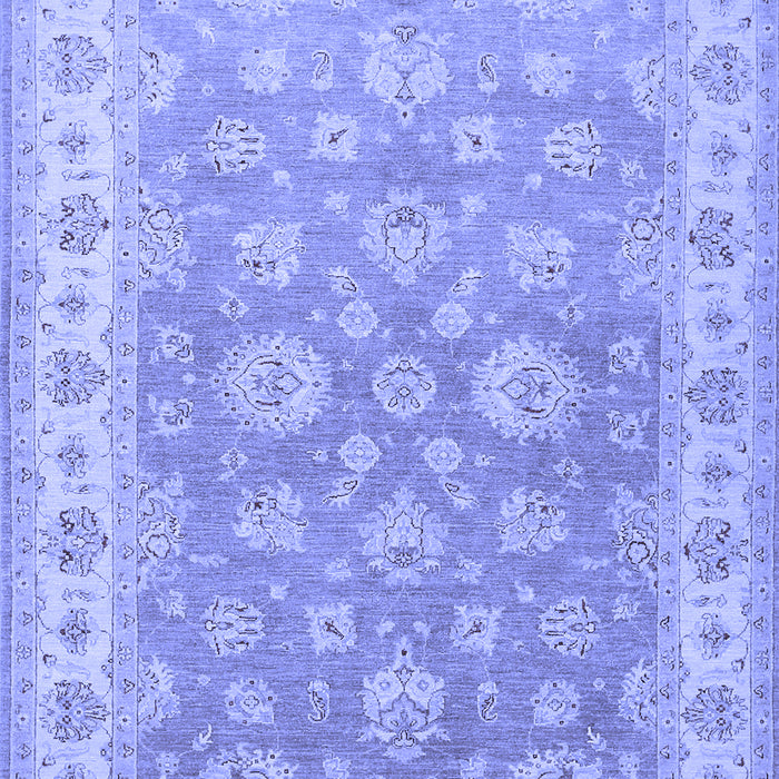 Machine Washable Persian Blue Traditional Rug, wshtr1328blu