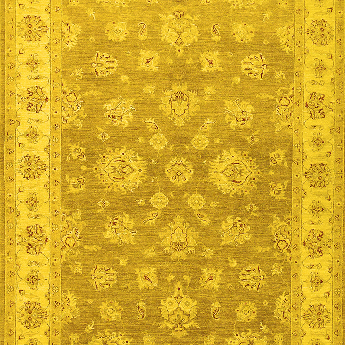 Machine Washable Persian Yellow Traditional Rug, wshtr1328yw
