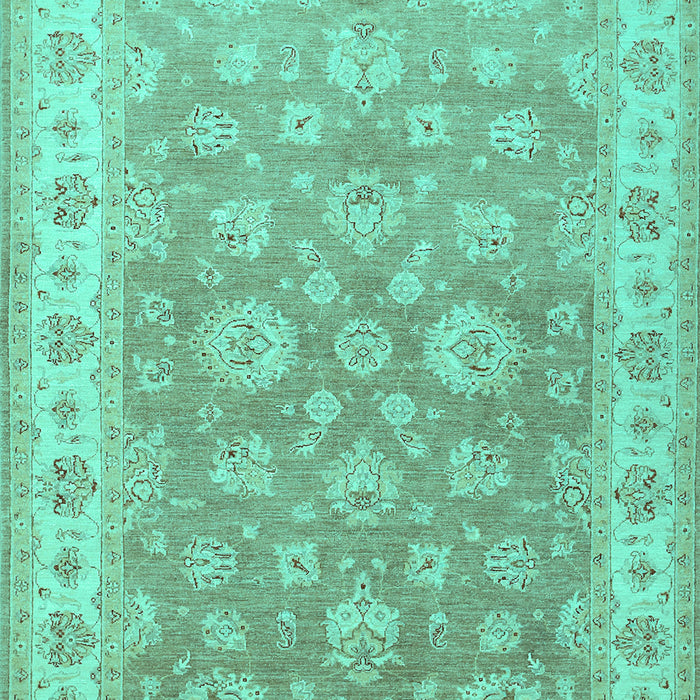 Machine Washable Persian Turquoise Traditional Area Rugs, wshtr1328turq