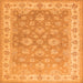 Serging Thickness of Persian Orange Traditional Rug, tr1328org