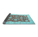 Sideview of Oriental Light Blue Traditional Rug, tr1329lblu