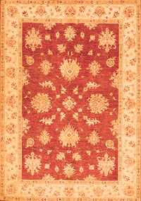 Oriental Orange Traditional Rug, tr1329org