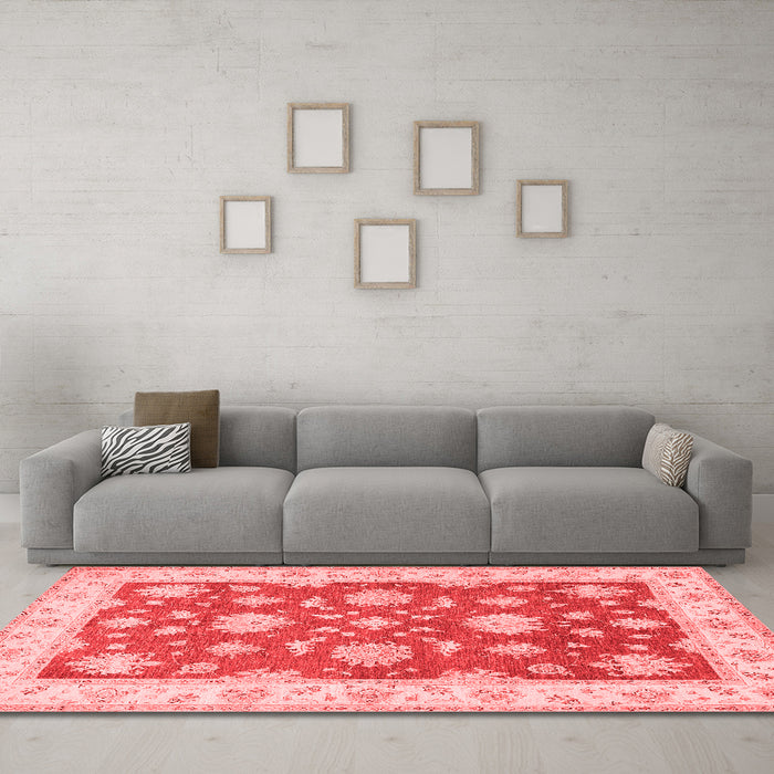 Traditional Red Washable Rugs