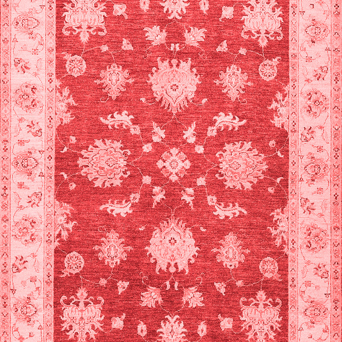 Machine Washable Oriental Red Traditional Rug, wshtr1329red