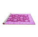 Sideview of Machine Washable Oriental Purple Traditional Area Rugs, wshtr1329pur