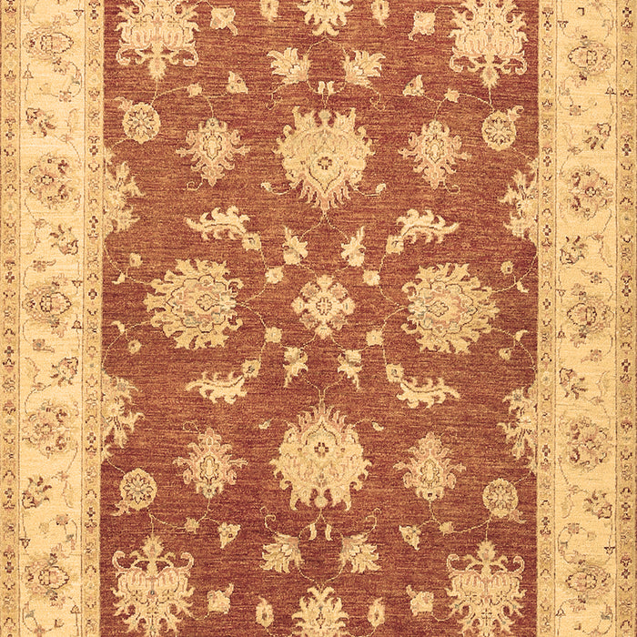 Machine Washable Oriental Brown Traditional Rug, wshtr1329brn