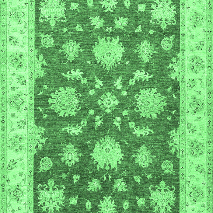 Oriental Emerald Green Traditional Rug, tr1329emgrn