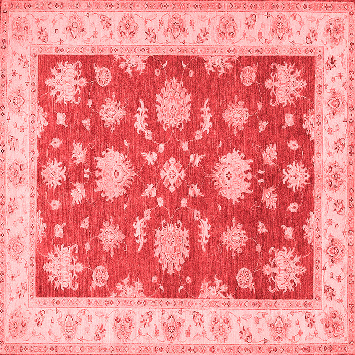 Machine Washable Oriental Red Traditional Rug, wshtr1329red