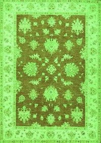 Oriental Green Traditional Rug, tr1329grn