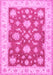 Oriental Pink Traditional Rug, tr1329pnk