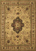 Medallion Brown Traditional Rug, tr132brn