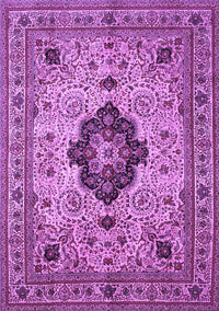 Medallion Purple Traditional Rug, tr132pur