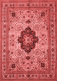 Medallion Red Traditional Rug, tr132red