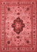 Medallion Red Traditional Area Rugs