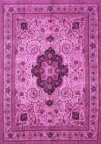 Medallion Pink Traditional Rug, tr132pnk