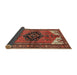 Sideview of Traditional Red Persian Rug, tr133