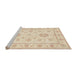 Sideview of Machine Washable Traditional Gold Rug, wshtr1330