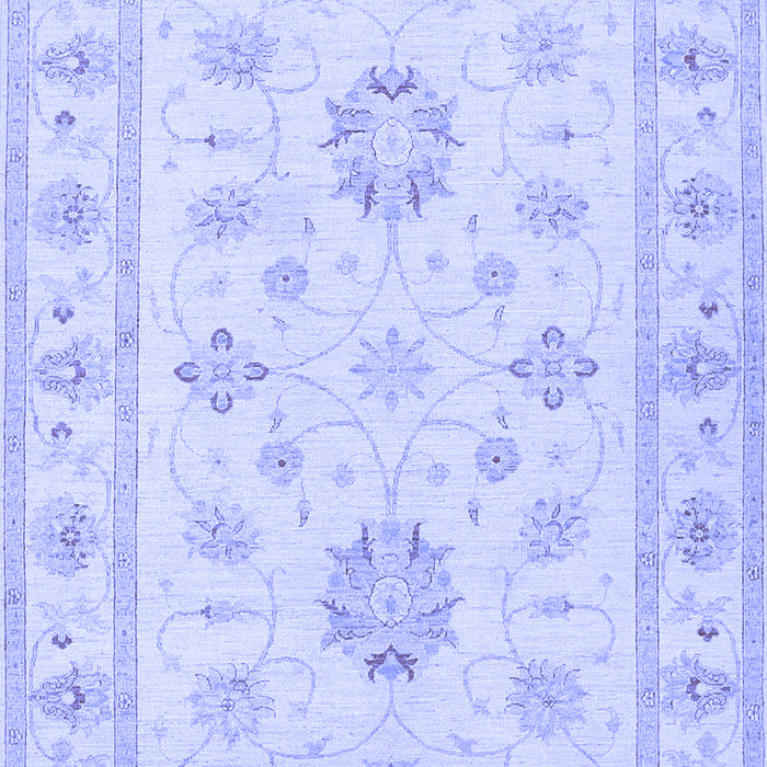 Machine Washable Oriental Blue Traditional Rug, wshtr1330blu