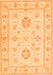 Oriental Orange Traditional Rug, tr1330org