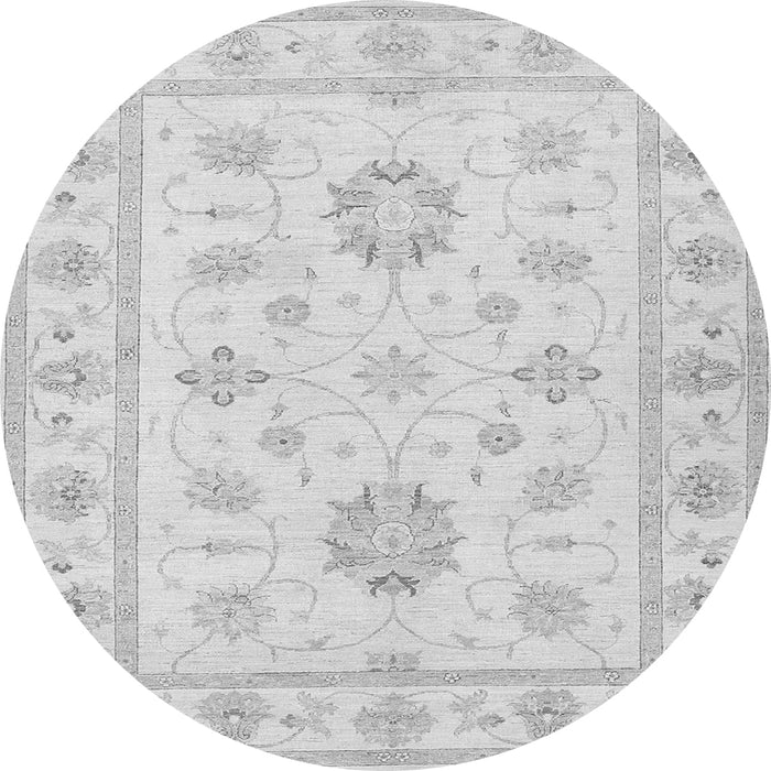 Square Oriental Gray Traditional Rug, tr1330gry