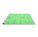 Sideview of Machine Washable Oriental Emerald Green Traditional Area Rugs, wshtr1330emgrn