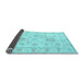 Sideview of Oriental Light Blue Traditional Rug, tr1330lblu