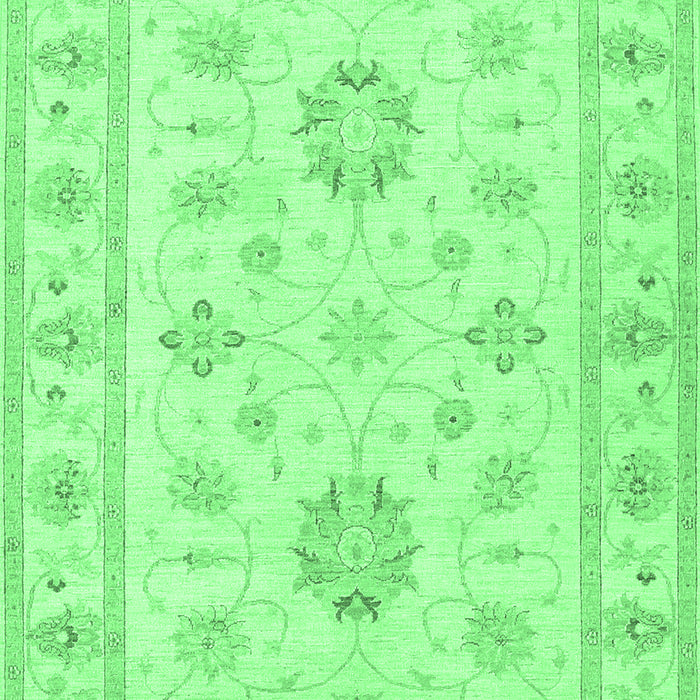 Oriental Emerald Green Traditional Rug, tr1330emgrn