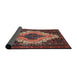 Sideview of Traditional Rust Pink Persian Rug, tr1331