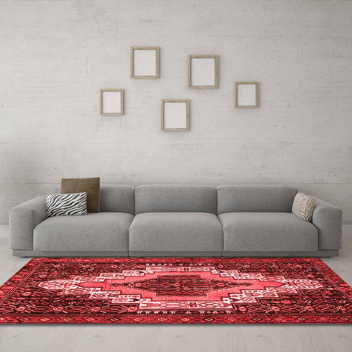 Traditional Red Washable Rugs